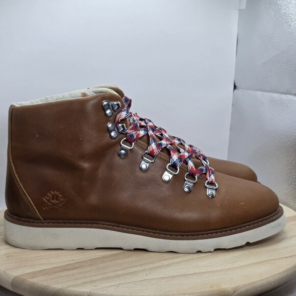 RANSOM By Adidas ALPINE Brown Leather Hiking Boots w/ VIBRAM Outsole US 11M EUC - Picture 3 of 11